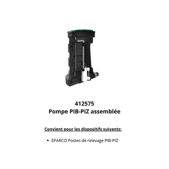 Pompe PIB-PIZ assemblée