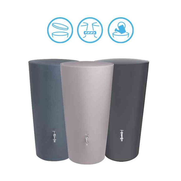 Réservoir décoratif d'eau de pluie RAINBOWL 210L