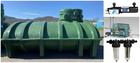 Récupérateur eau de pluie 6000 litres avec traitement par UV